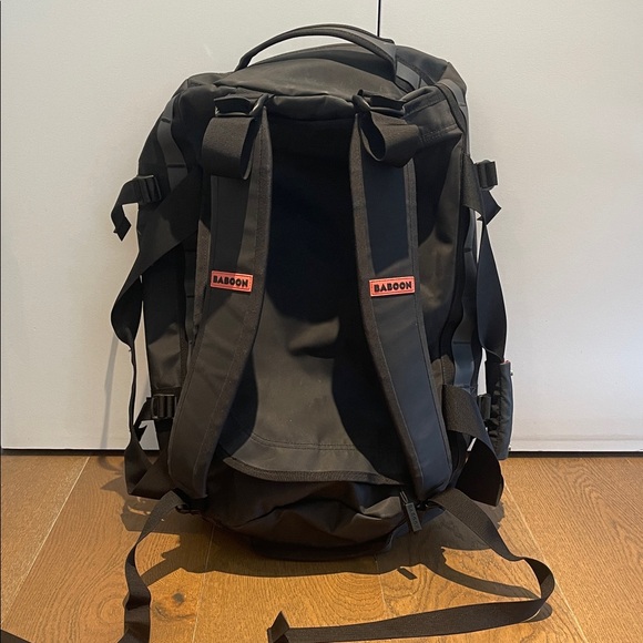 Baboon To The Moon Black Duffel Bag Small (40L) - Picture 3 of 5